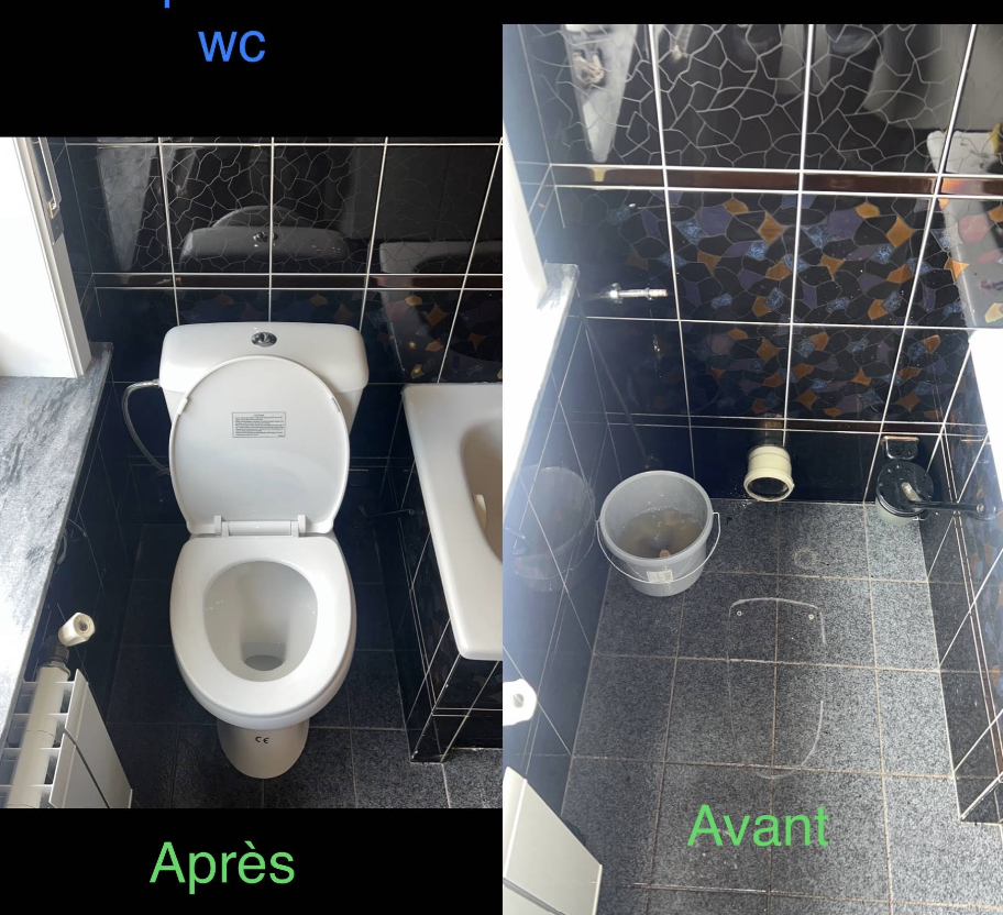 Rénovation WC complète - Dépannage sanitaires Aqua&Deb